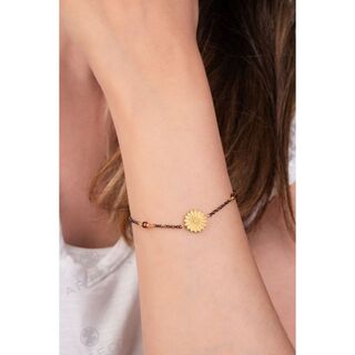 Women's Bracelet With Ancient RosetteSilver 925-Gold Plated 12079 Arteon